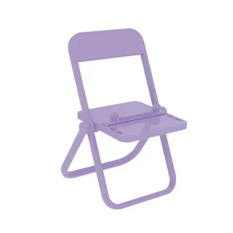 

Mobile Phone Stand Portable Mini Desktop Chair Stand 4 Color Adjustable Macaron Color Stand Foldable Shrink Decoration