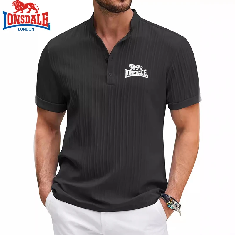New Men's Embroidered Brand Striped Short Sleeved Henry Polo Shirt Summer Trend Luxury Fashion Casual Breathable T-shirt Top 13 Sd6b40260b13f4ac596e5900217ec7d3a8