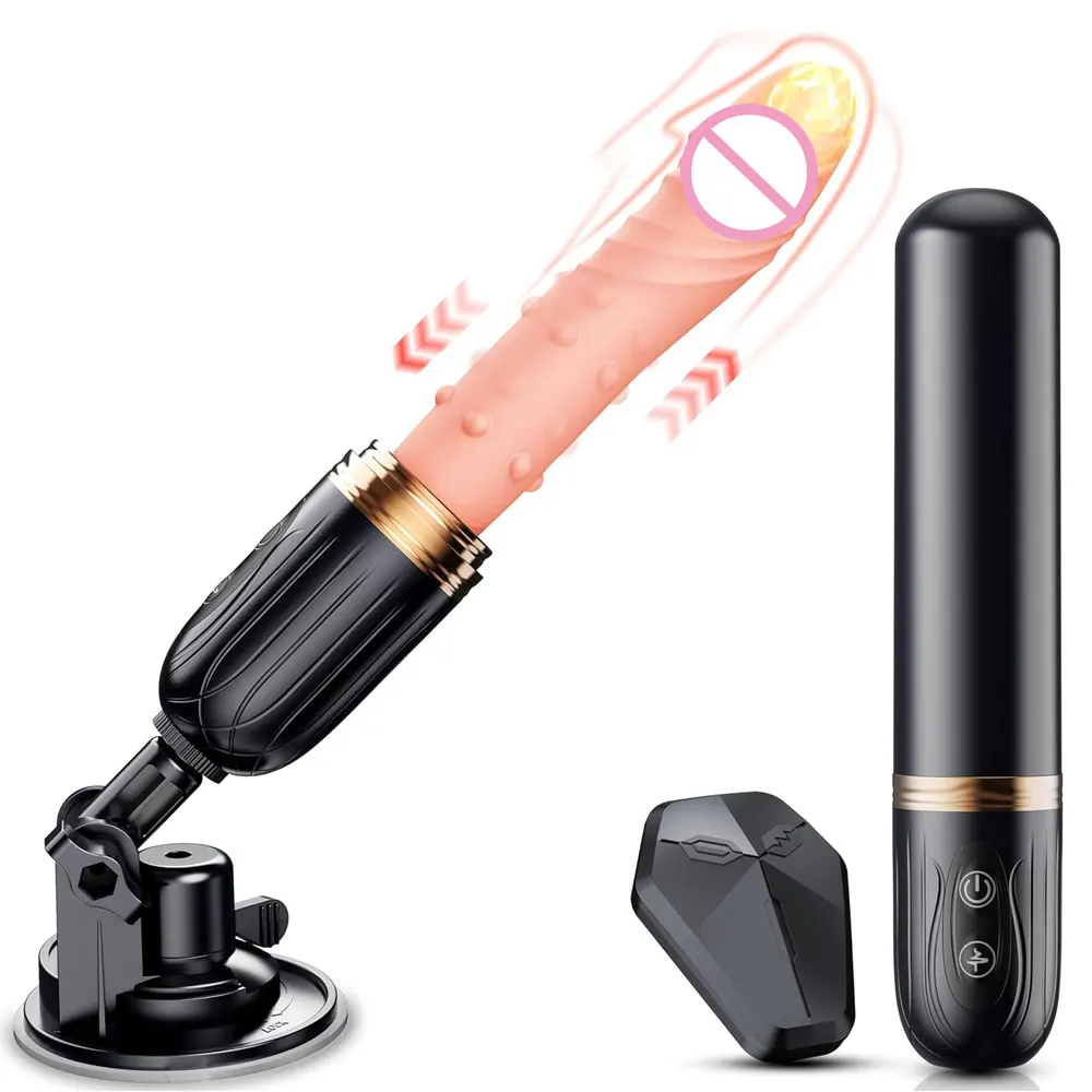 Thrusting Realistic Dildo Sex Machine Penetration Fake Penis With Suction Base Women Heating Vaginal G Spot Stimulator Sex Toys