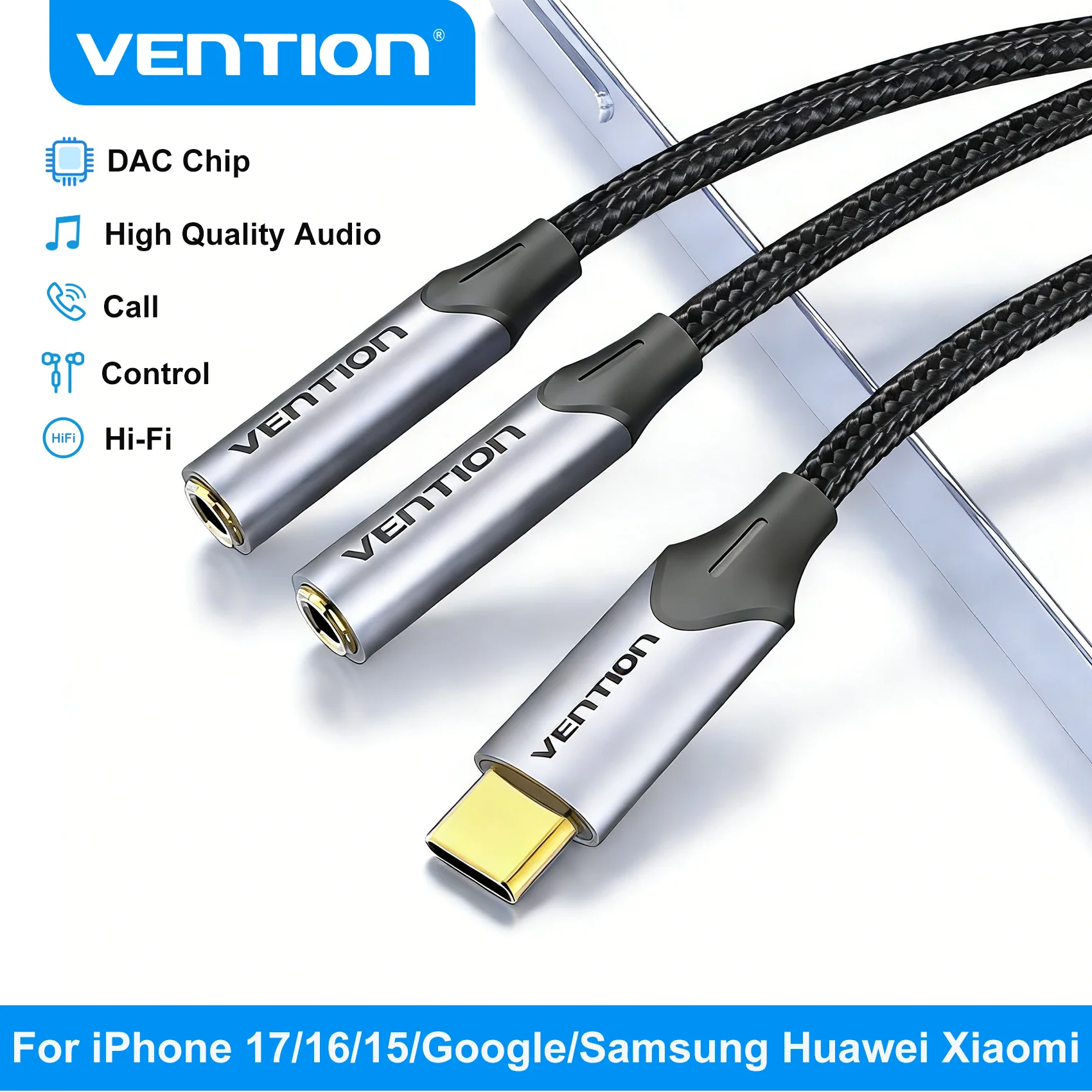 Tions Typ C zu Dual 3,5 Jack USB C zu 3,5mm Aux Doppel Kopfhörer Audio Adapter für USB-C Tablet telefon Laptop Jack 3 5 Kabel