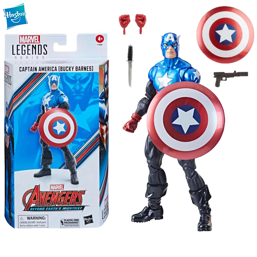 

Original Hasbro Marvel Legends Series Captain America Bucky Barnes 6-Inch-Scale Anime Figures Collectible Action Model Toys