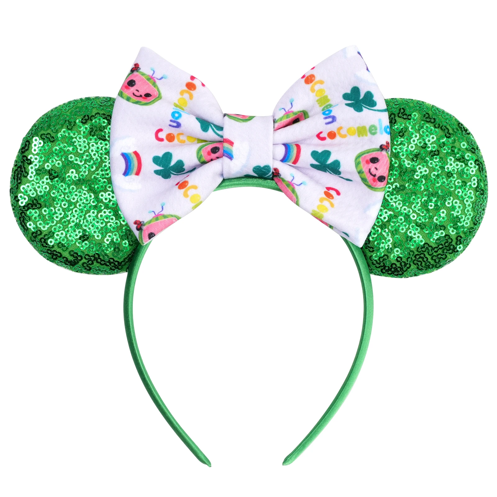 St. Patrick’s Glitter Mouse Ears Headband 4