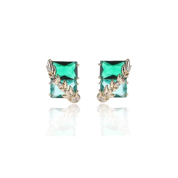Cubic Zircon CZ Stud Earrings for Bride, Women Girl Birthday Party Jewelry CE11783