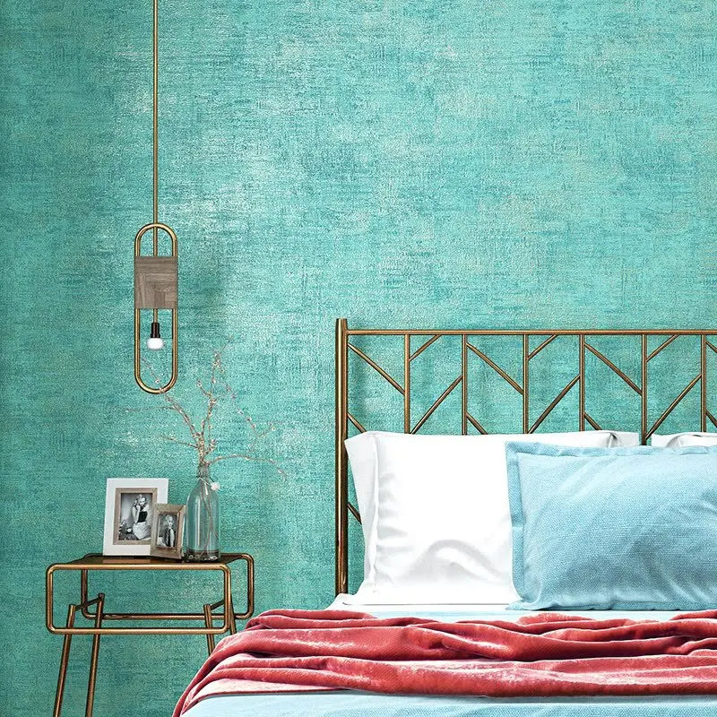 

Vintage Yellow Solid Color Wall Papers Home Decor Classic Mottled Wallpaper Roll for Walls Vinyl Papel Contact Grey Wallpaper