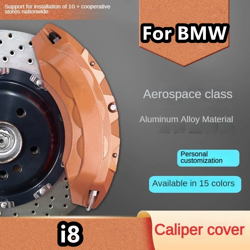 Per Bmw I8 Car Brake Caliper Cover Anteriore Posteriore 3D Alluminio Metallo Kit Fit 2014 2016 2019 2020