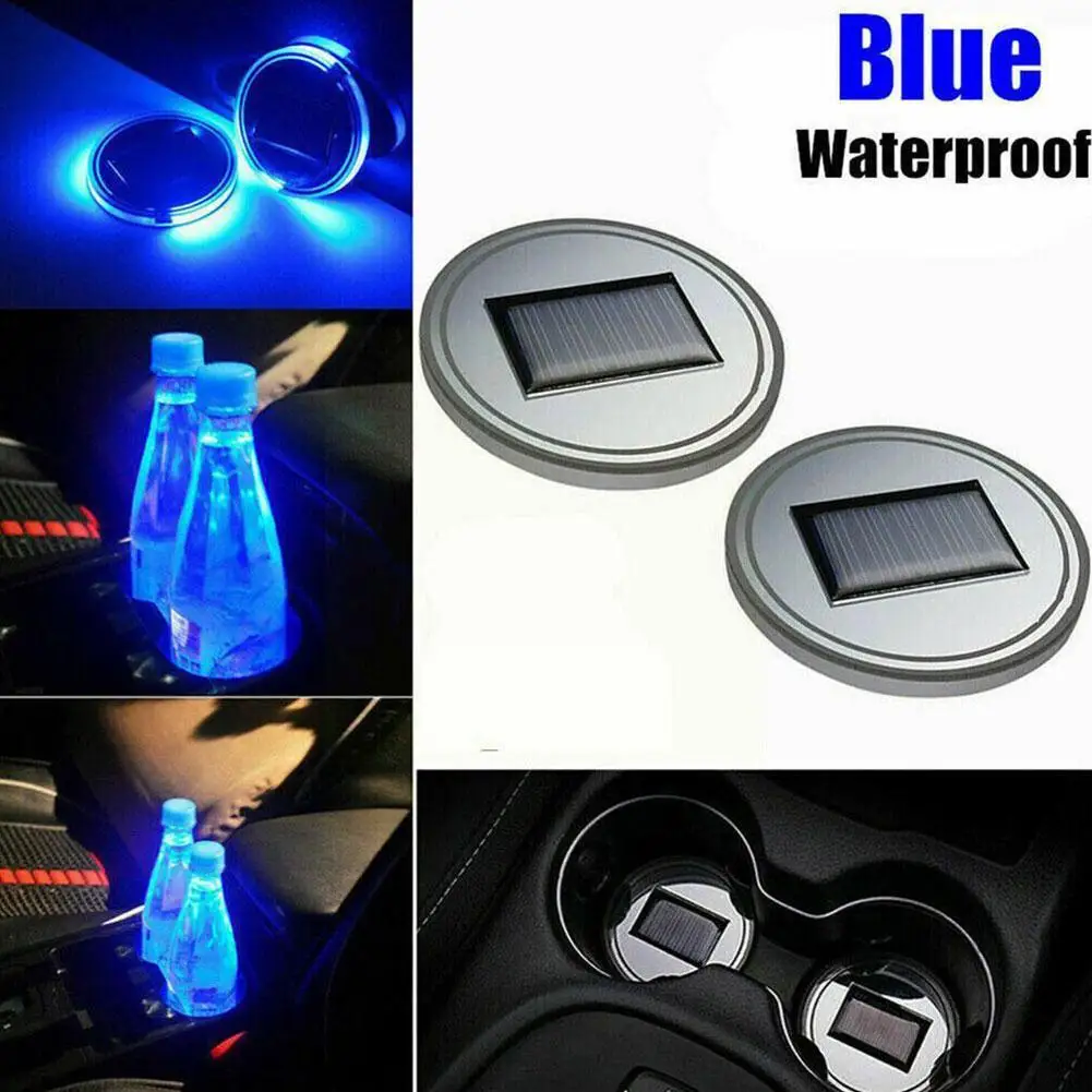 

Hot LED Coaster Luminous RGB Light Energy Saving Cup Sensor Light With Cup Pad Vibration Drink Decoration Party Light Mat X4D7