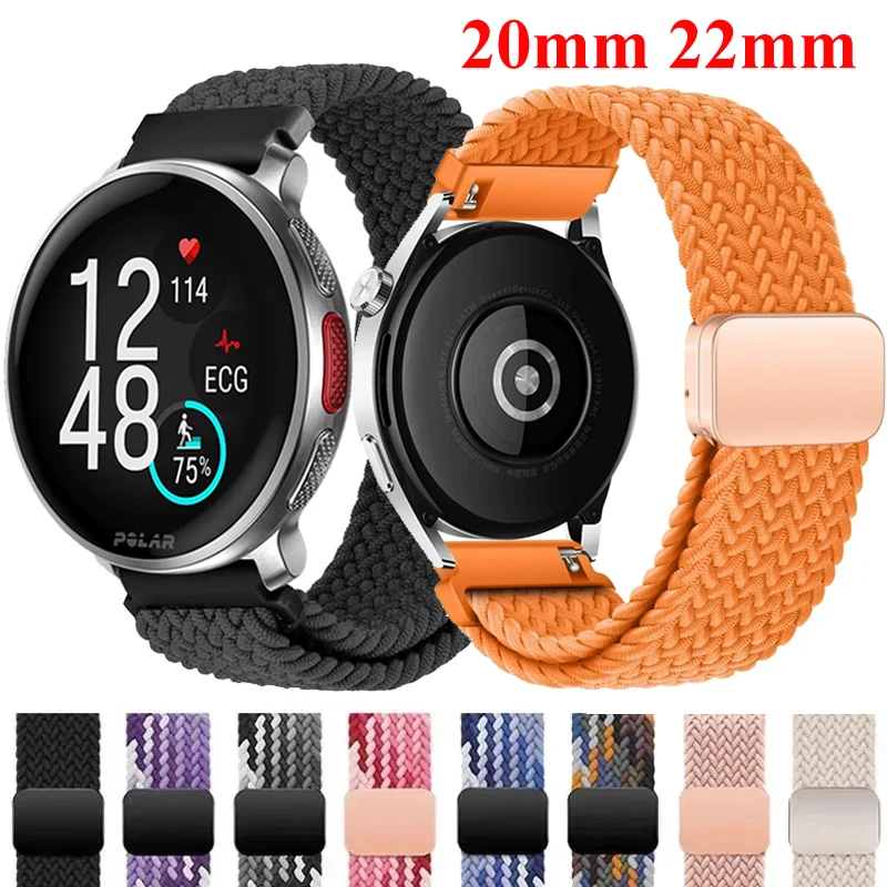 Nylon Magnetic Braided Loop Strap, Available in 20mm & 22mm Sizes