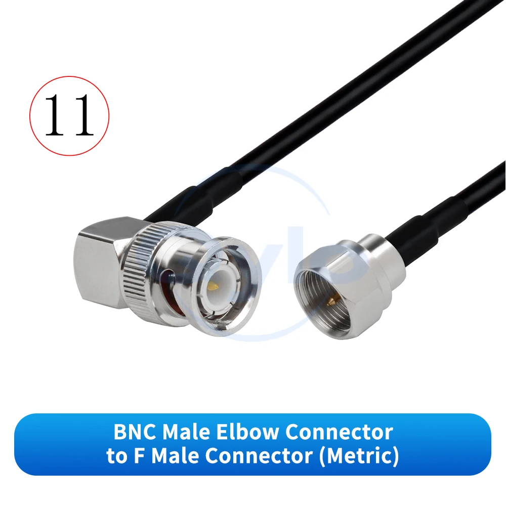 (1 Stück) BNC auf F-Typ Stecker/Buchse Adapterkabel Mehradriges RF-Koaxialkabel RG58 Verbindungskabel 0-6GHz BNC auf F Verlängerungskabel – Detail 13