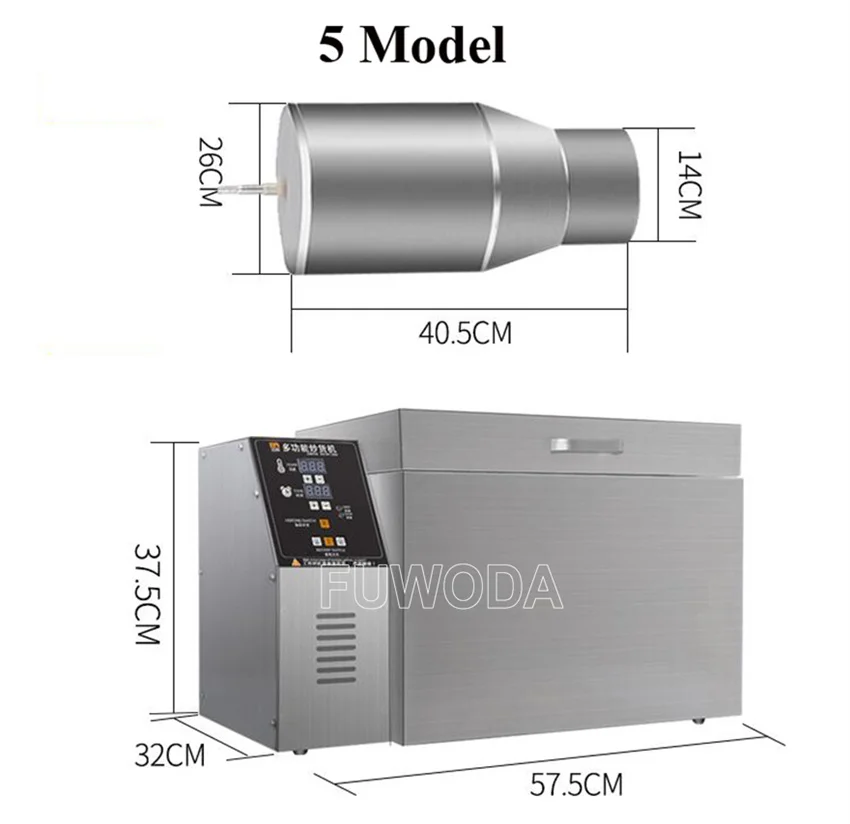 220V Electric 4KG Nut Grain Coffee Roaster Machine Commercial Small Beans Peanut Pistachio Almond Chestnut Roasting Machine
