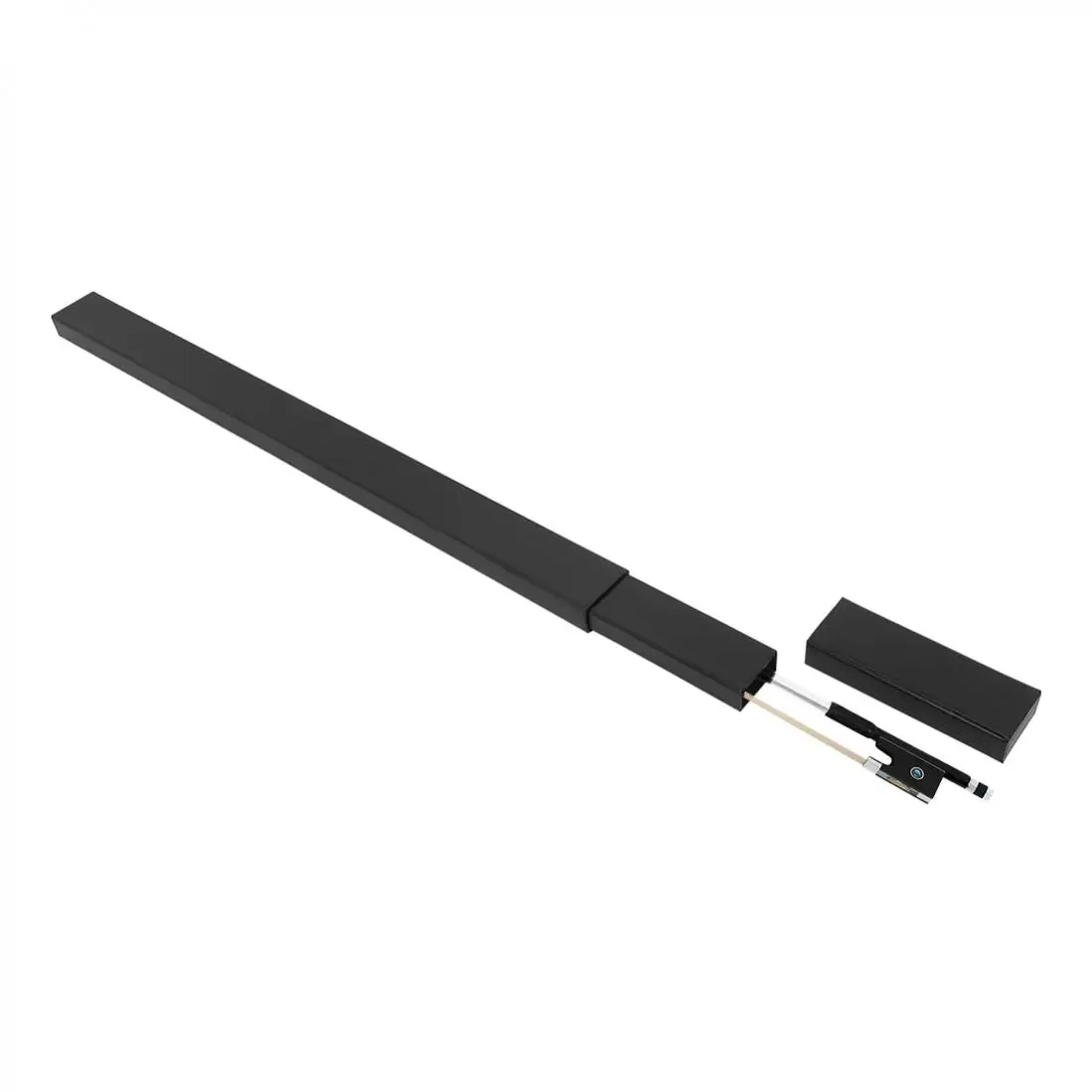 Carbon Fiber 4/4 Full Size Ebony Wood Frog Violin Bow for Advance Level Violins with Storage Box Horsehair Fiddle Bow
