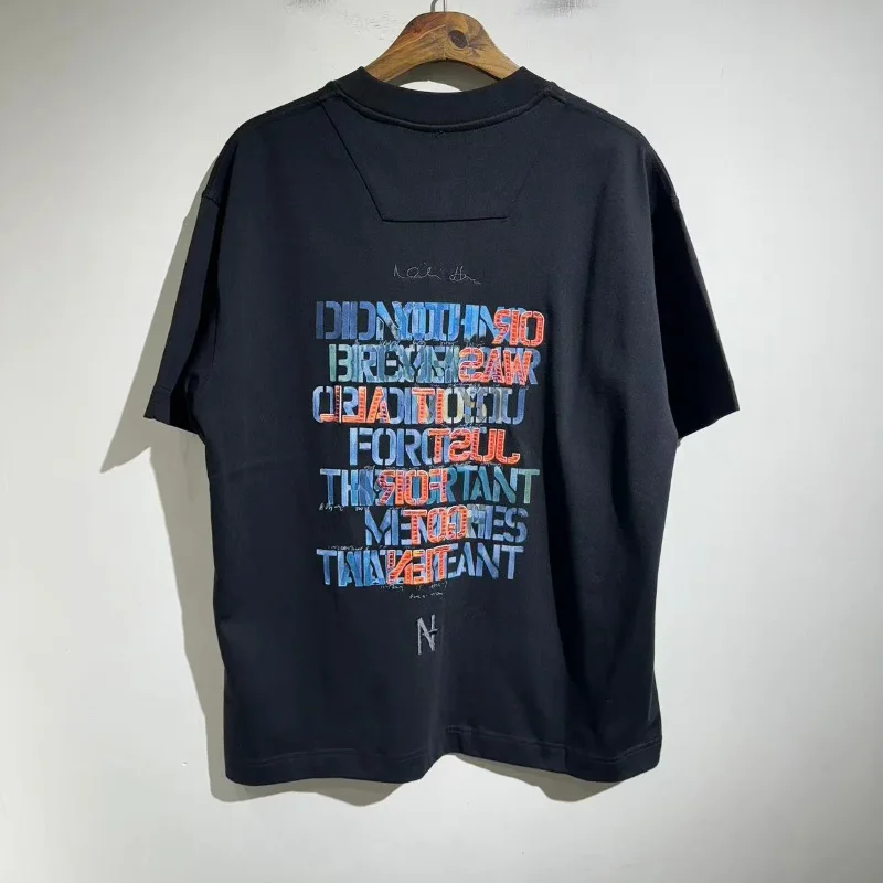 

High Street JUUN.J 1:1 Best Logo Print Casual Tees Oversized T-shirt Streetwear T-shirts Crop Top Woman Clothes Men's Clothing