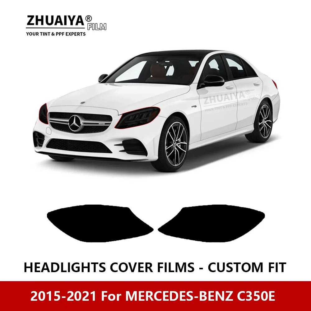 

For MERCEDES-BENZ C350E 2015-2021 Car Exterior Headlight Anti-scratch PPF precut Protective film Repair film Car stickers