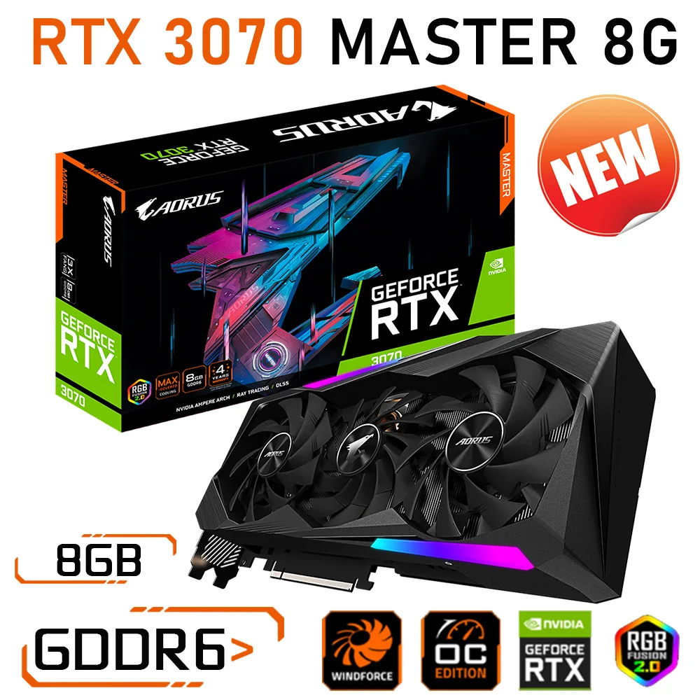 

Gigabyte RTX 3070 GAMING OC 8G RTX3070 Graphics GDDR6 8GB PCI Express 4.0 16X NVIDIA RTX 3070 GPU Desktop RTX 3070 Video Card