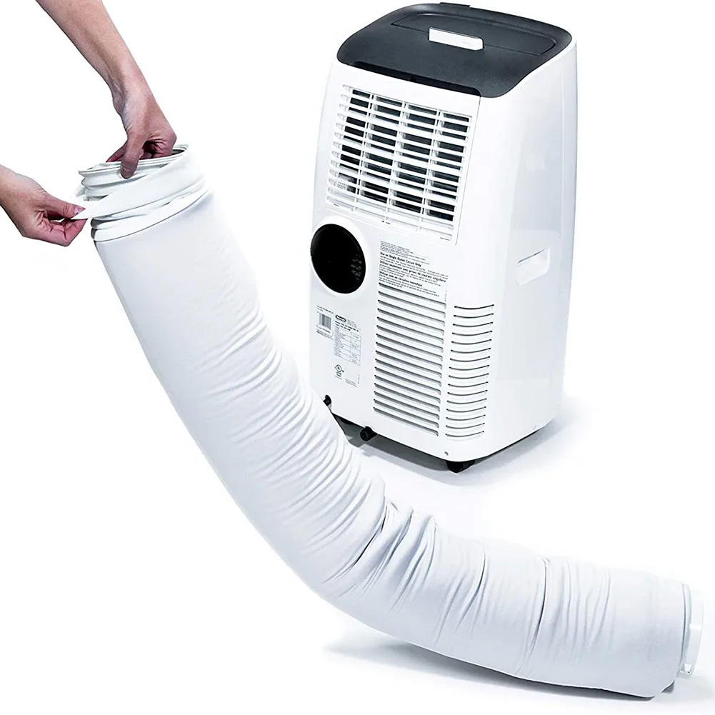 

Insulated AC Cover Duct Hose Wrap 150*15cm Adjustable Air Conditioner Parts Oxford Cloth Portable Vent Exhaust