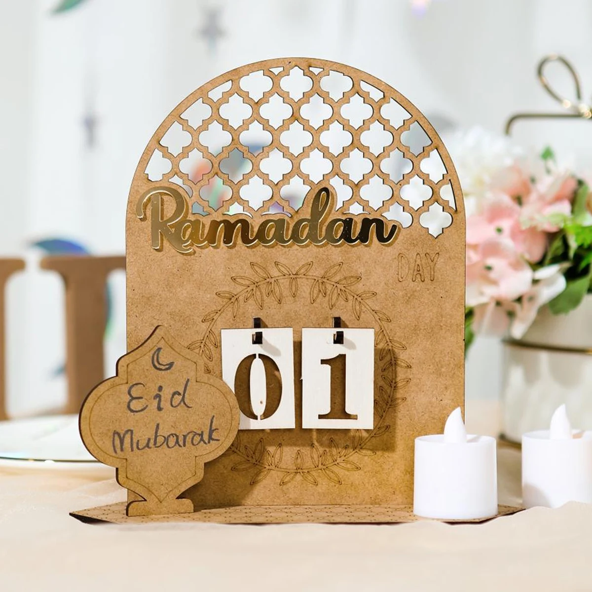 Ramadan Mubarak Advent Calendar | Eid Mubarak Ramadan Calendar - 2023  Ramadan Wooden - Aliexpress