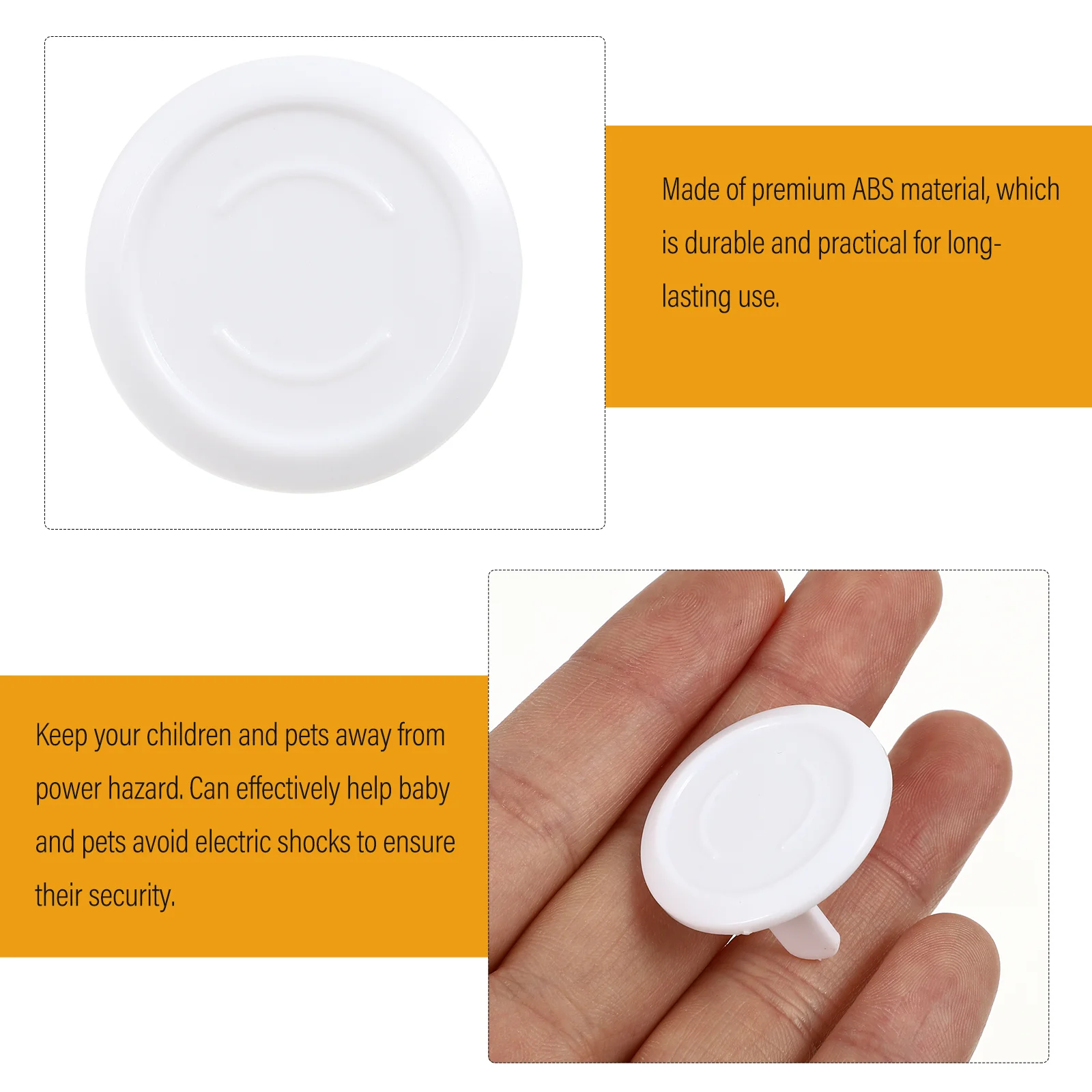 보호 소켓 커버, 전기 콘센트, 보호대 Abs, 10 PCs