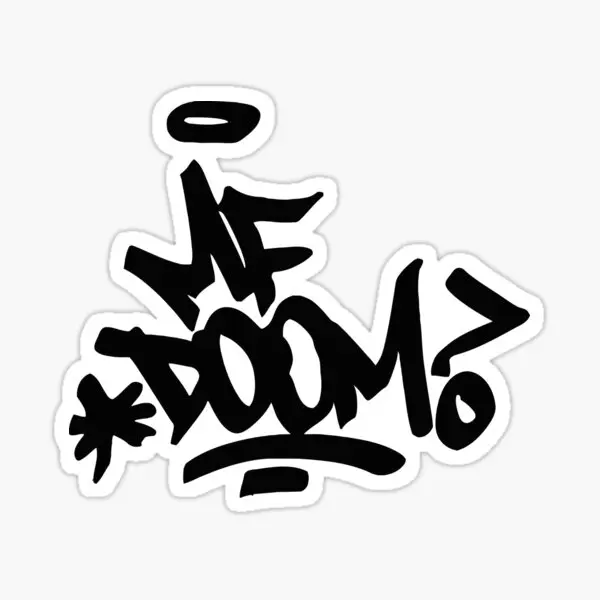 Doom Mf Art  5PCS Stickers for Decor  Living Room Art Print Decorations Cartoon Water Bottles Car Luggage Home Wall Background