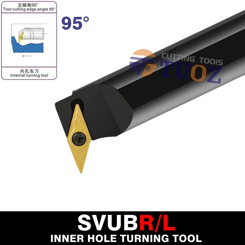 

TUOZ S16Q-SVUBL11 S16Q-SVUBR11 S20R-SVUBR11 S20R-SVUBL11 95° SVUBR11 VB11 CNC Internal Turning Tool Lathe Boring Bar Tool Holder