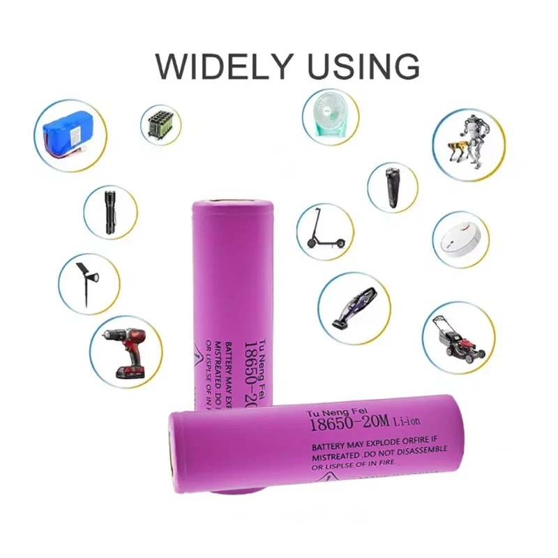 Premium 18650 Lithium Rechargeable Battery - 3.7V 2000mAh, 100% Original