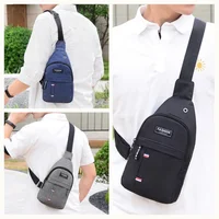 Durable & Spacious Men's Sling Backpack - Multifunctional Travel & Sport Bag with Phone Charging Port & Earphone Hole 1