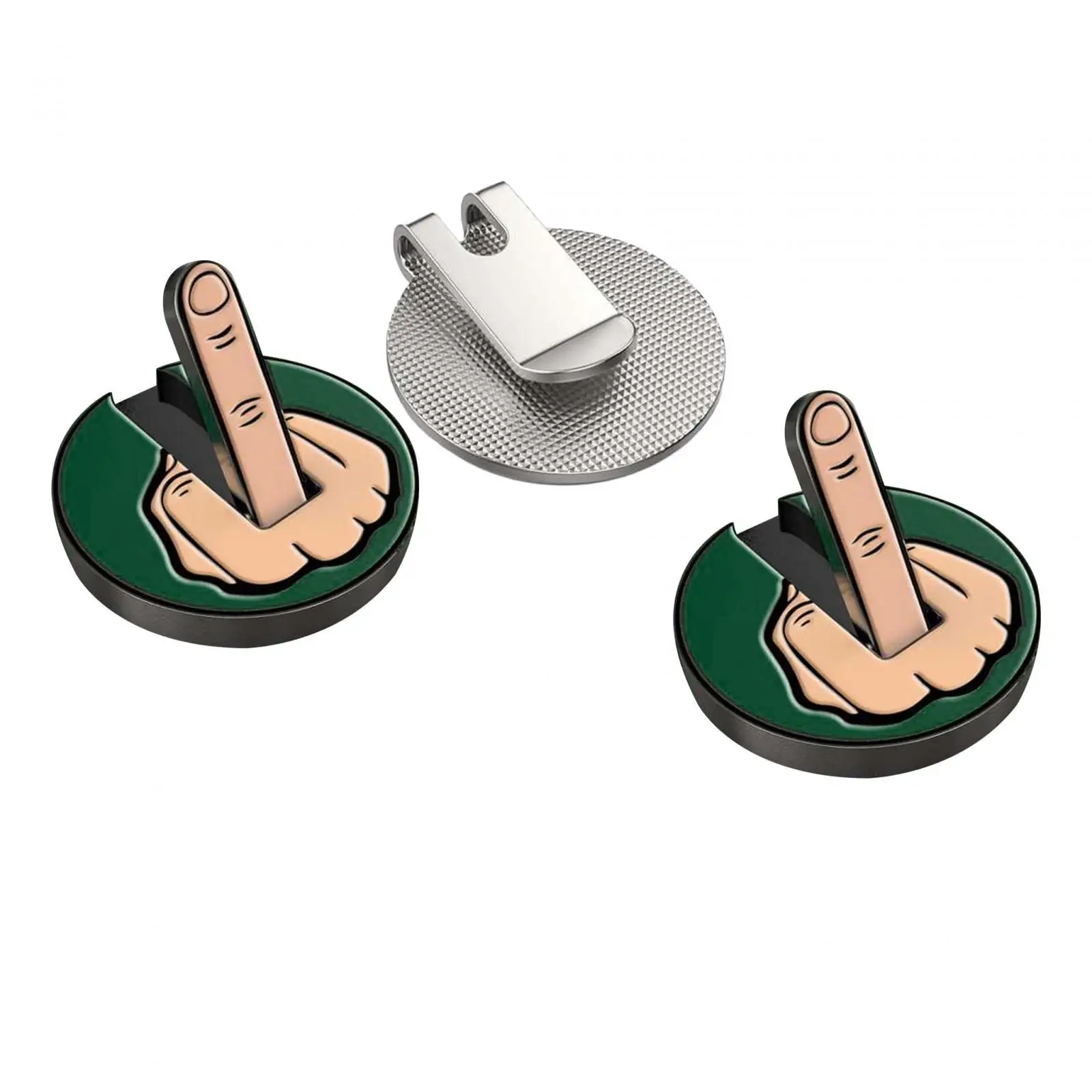Middle Finger Golf Ball Marker, Durable Iron, Diameter 2.5cm,