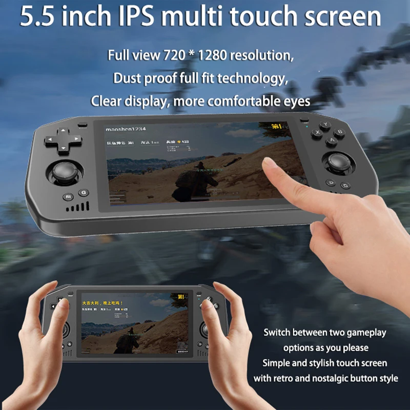 Powkiddy X28 ȵ̵ ޴  ܼ, 5.5 ġ ġ HD ũ, 5000mAh  ޴ Ʈ  ܼ, PSP PS2  