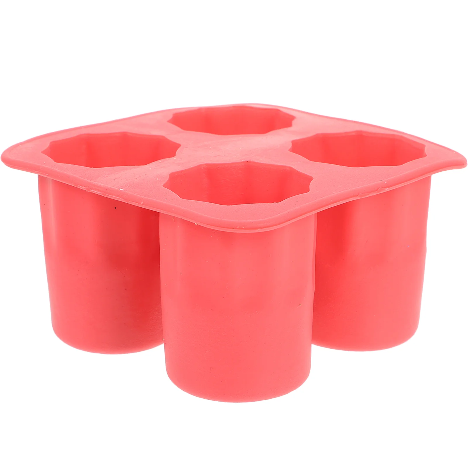 

4 Cup Shape Silicone Shooter Ice Cube Glass Mold Maker Summer Cool Ice Mould Ice Cube Tray