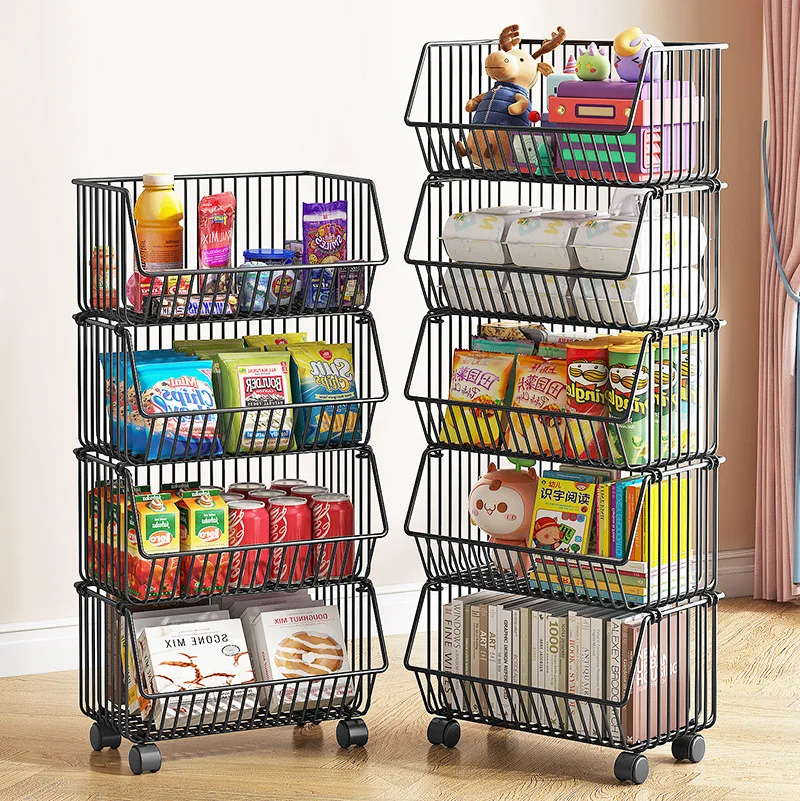 

Useful Things for Kitchen Storage Organization Kitchen and Home Items Shelf Utensils Multi-functional Kitchen Organizer Cart