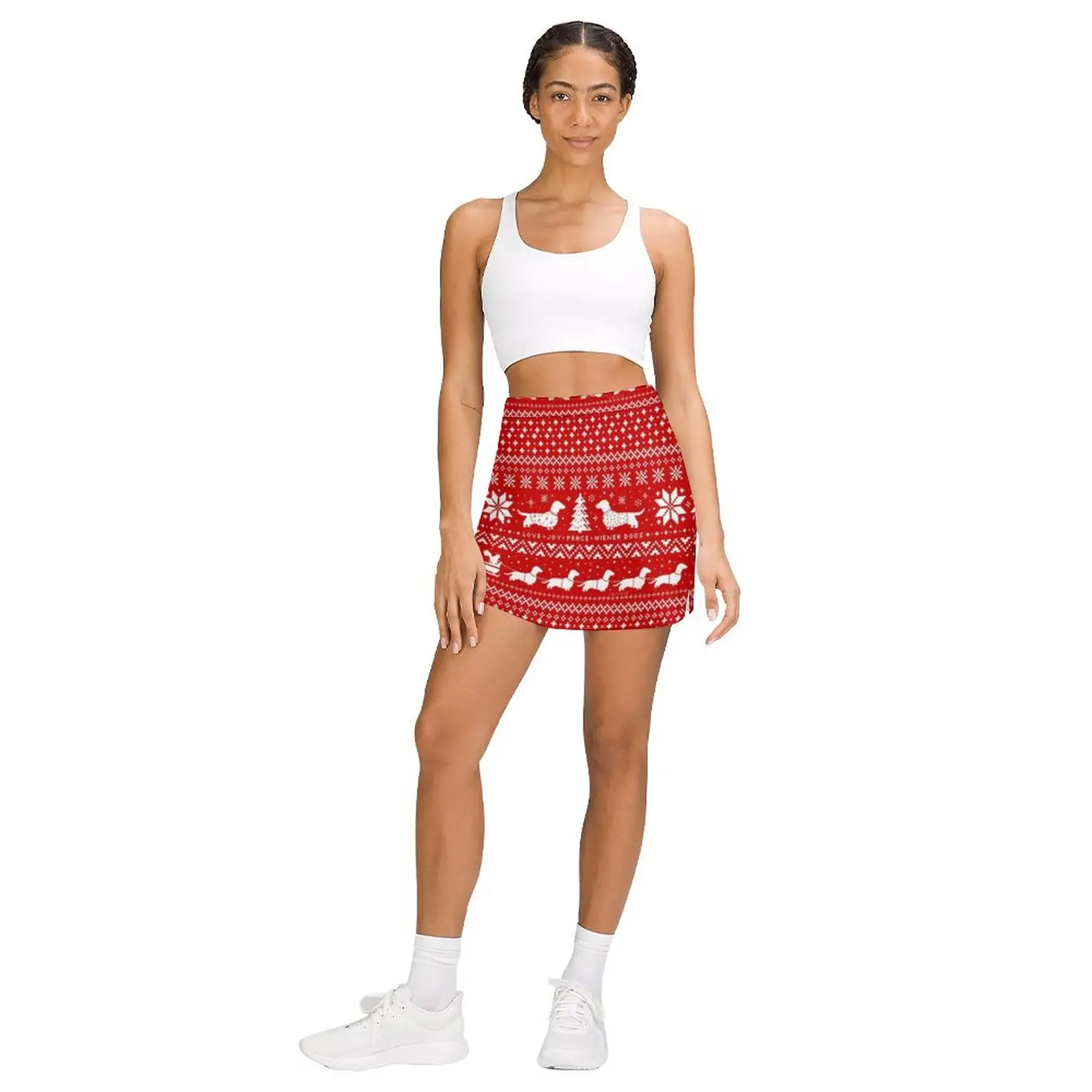 Dachshunds Christmas Sweater Pattern Light proof trouser skirt skirt for woman kawaii skirt