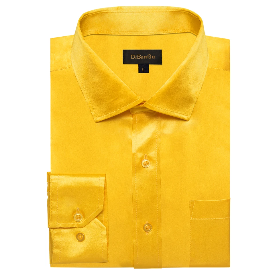 Solid Smooth Stretch Satin Men Shirts Long Sleeve Red Yellow Green Luxury  Social Tuxedo Dress Shirt Clothing Women Blouse - AliExpress 200000343