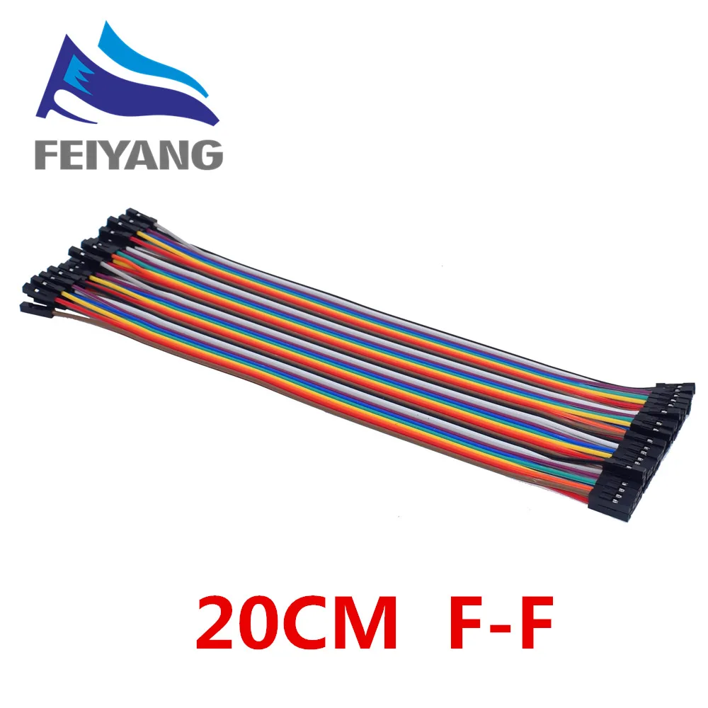 SAMIROB Dupont Line 20 cm Stecker auf Stecker + Stecker auf Buchse und Buchse auf Buchse Überbrückungsdraht Dupont-Kabel für Arduino – Detail 6