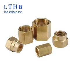 Water Gas Adapter Brass Fitting Pipe Connector Female To Female 1/8 1/4 3/8 1/2 Reducing Joint Air Coupling for Hose Connection