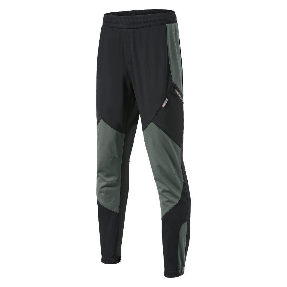 SanticMensWinterCyclingPantsLongFleeceThermalWindproofOutdoorBikePantsWinter