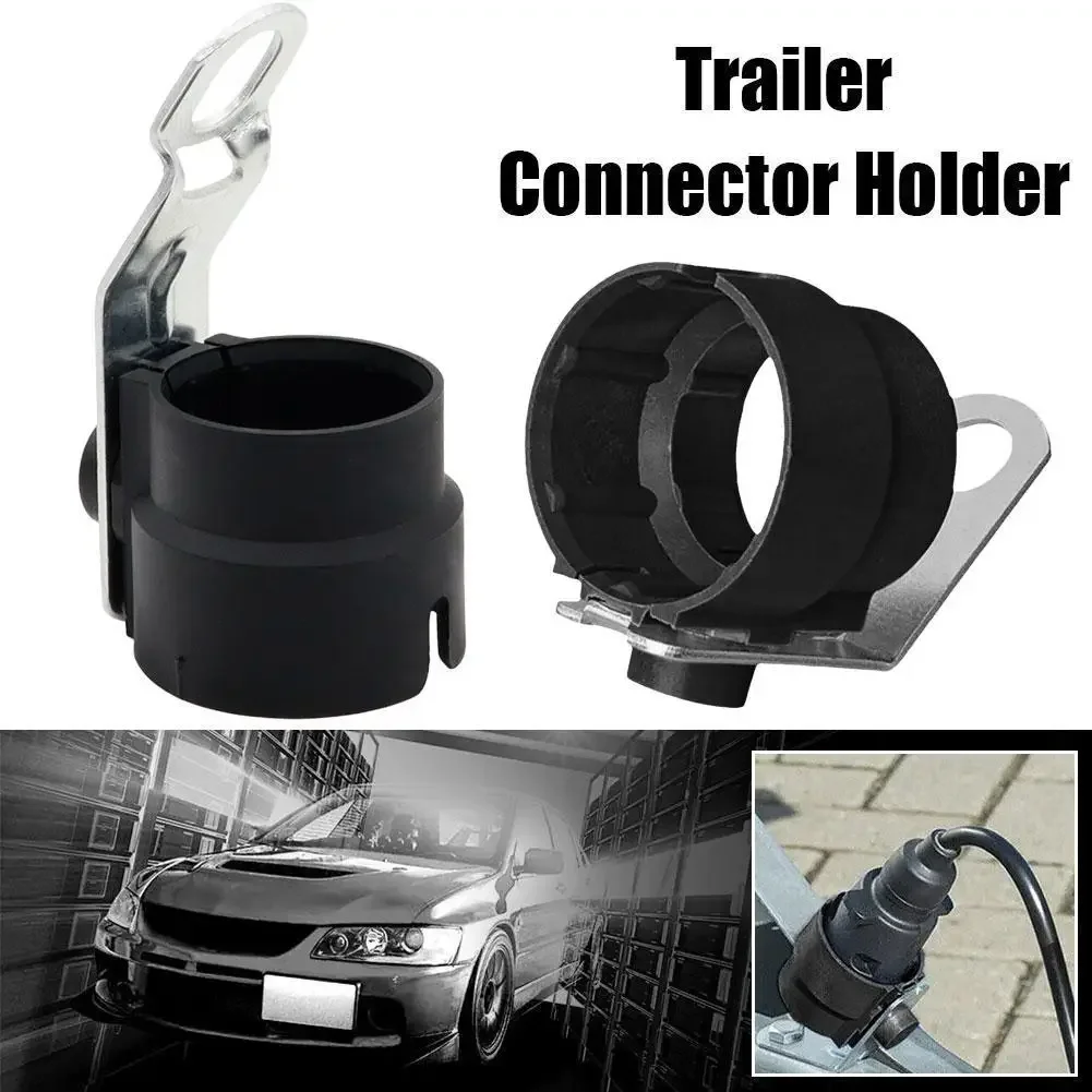 Parking Cover Trailer Plug Holder Connector Fixer Bracket For 7 And 13 Pin Plugs For Truck Accessories