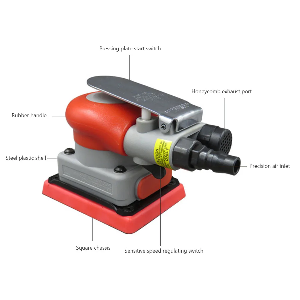 10000rpm Professional Air Sander Pneumatic Polishing Machine Stone Wood Grinding Air Polisher Grinder Tool Accessories KP-6793