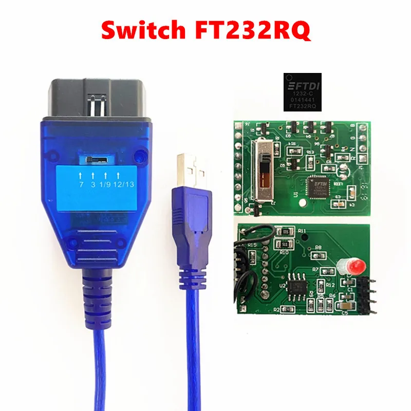 FTDI VAG409 KKL FT232RL FT232RQ Chip für Fiat ECU Scanner VAG 409.1 für OBD2 USB-Schnittstelle Diagnosekabel für VAG-Serie – Detail 6