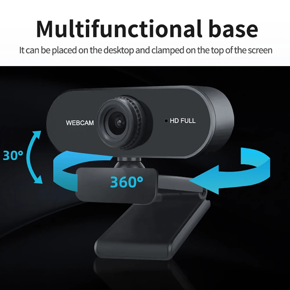 elough 2K HD Webcam for Desktop Laptop Computer  Mini USB Web Camera with Microphones Web Cam for YouTube Skype