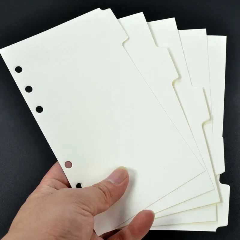 5Pcs/set A5 A6 Binder Index Dividers Index Page for Loose-leaf Notebook Scrapbook Diary Stationery School Office Supplies - 2