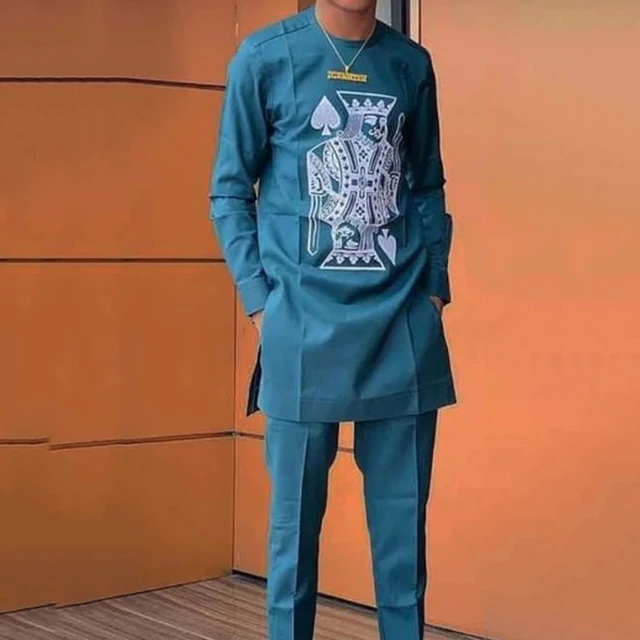 Dayo Embroidered Dashiki Outfit - Image 4