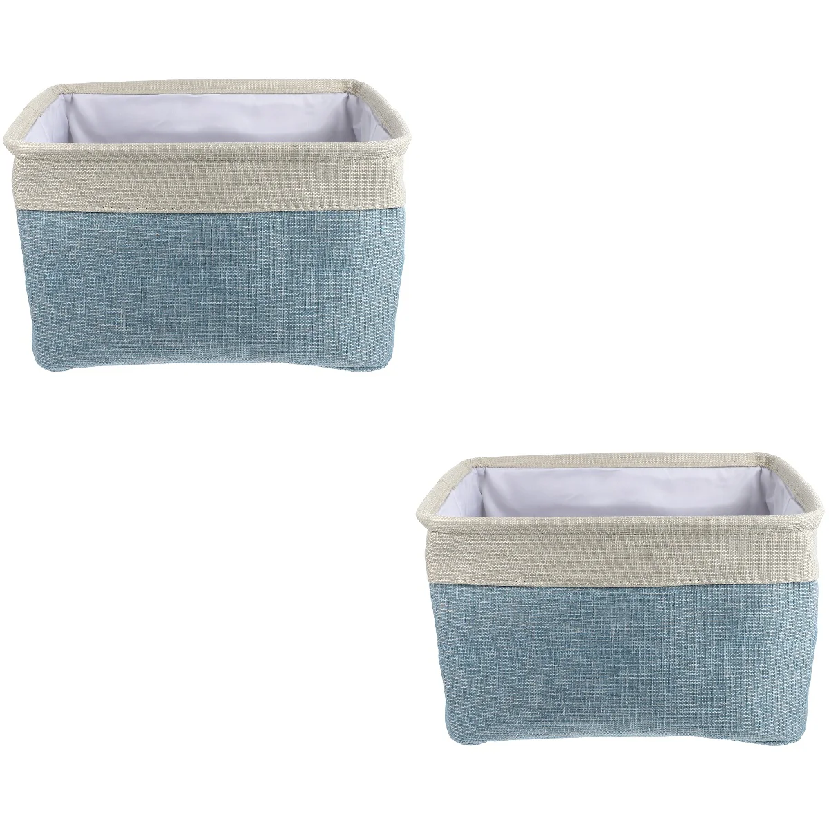 

2 Pc Pet Toy Basket Folding Toys Make up Storage Home Container Oxford Cloth Sundries