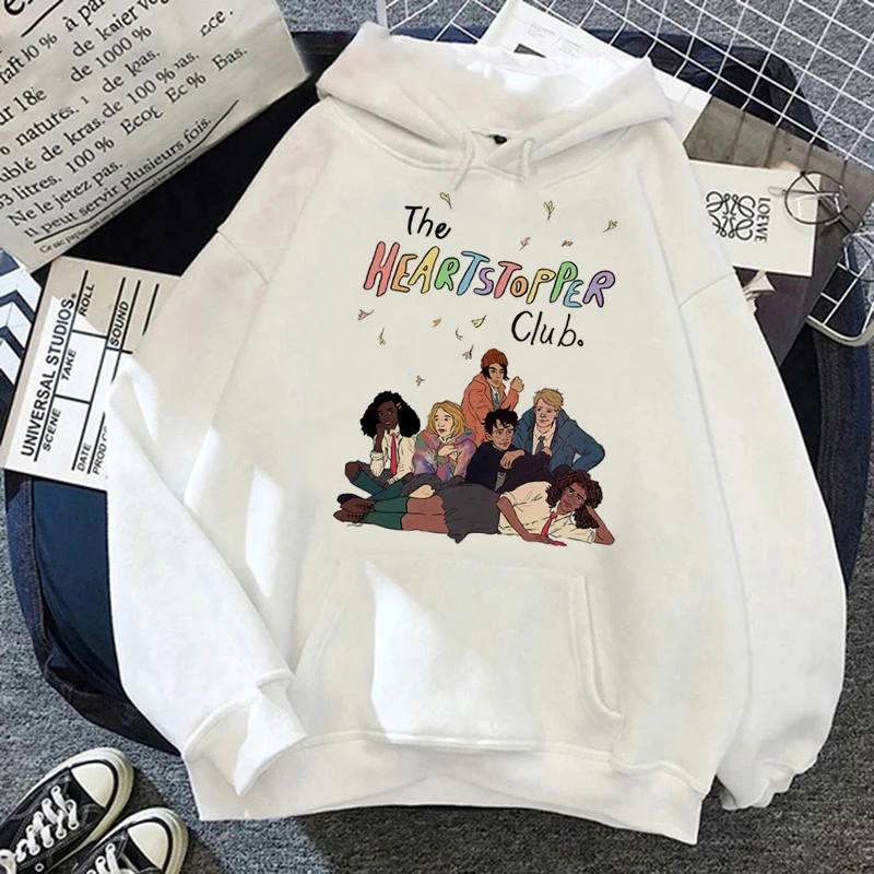 New Heartstopper Hoodies Women's Nick and Charlie Romance Cartoon Rainbow Streetwear Fashion Sweatshirts Unisex Top Clothing 4