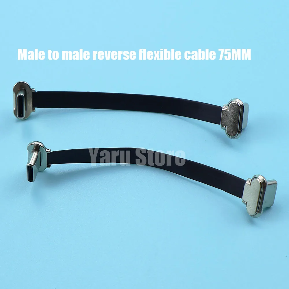 타입-C 남성-남성 USB C FPC 소프트 플랫 케이블 충전 케이블 고속 충전 와이어 연장선 휴대폰용