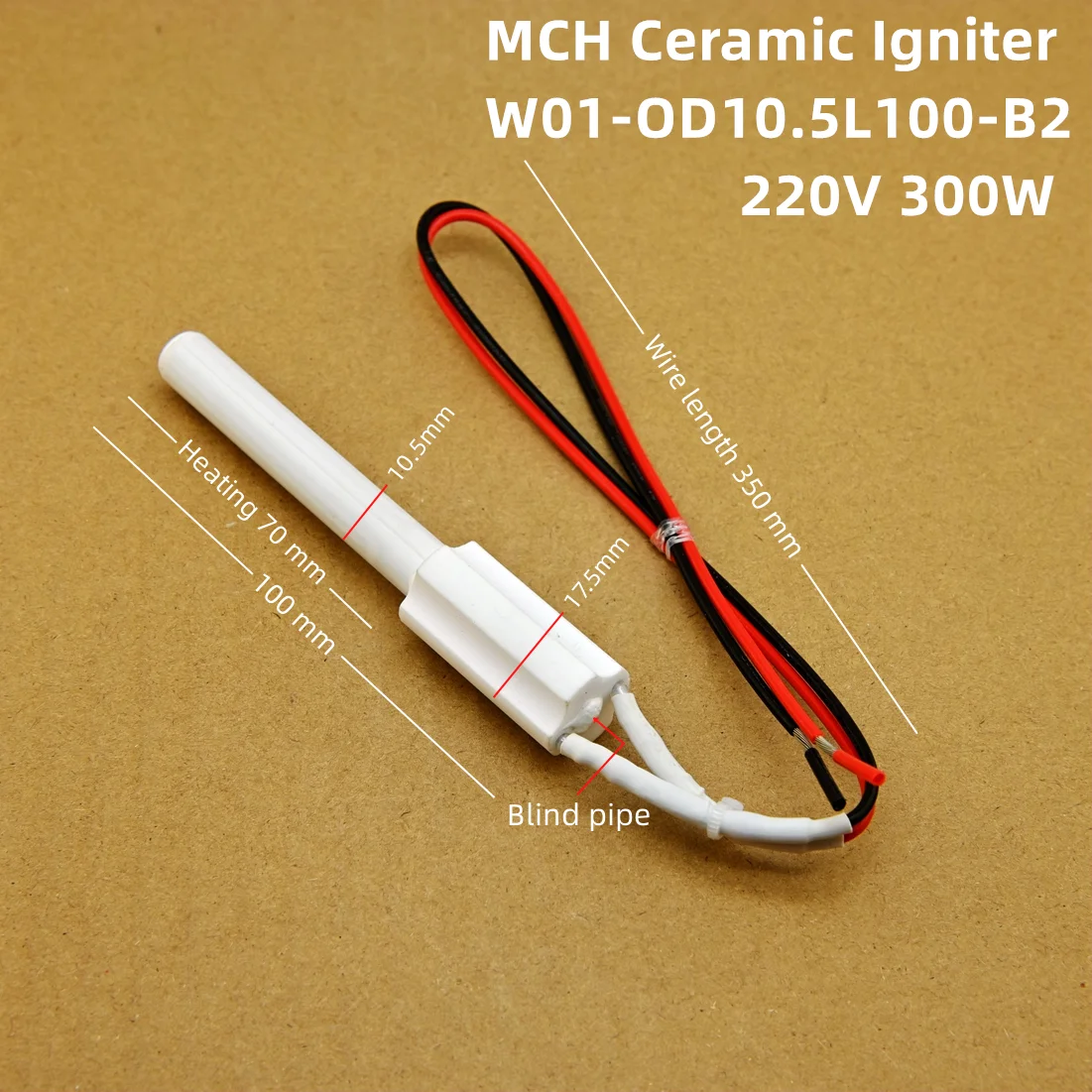 igniter de ceramica acessorios cozinha ignicao 220v 300w 01