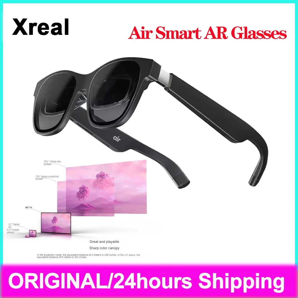 XREAL Air Nreal Air Smart AR Glasses Portable 130 Inches Space Giant Screen 1080p Viewing Mobile Computer 3D HD Private Cinema