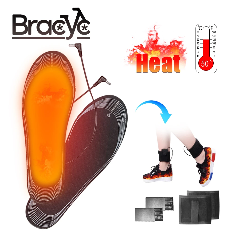 Usb Heated Shoe Insoles Electric Foot Warming Pad Feet Warmer Sock Pad Mat Winter Outdoor Sports