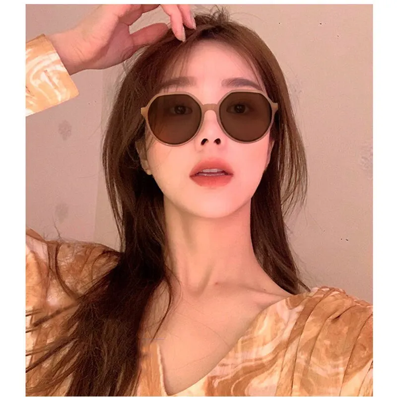 New Fashion Round Sunglasses Women Brand Designer Sun Glasses Female Ins Popular Colorful Eyewear