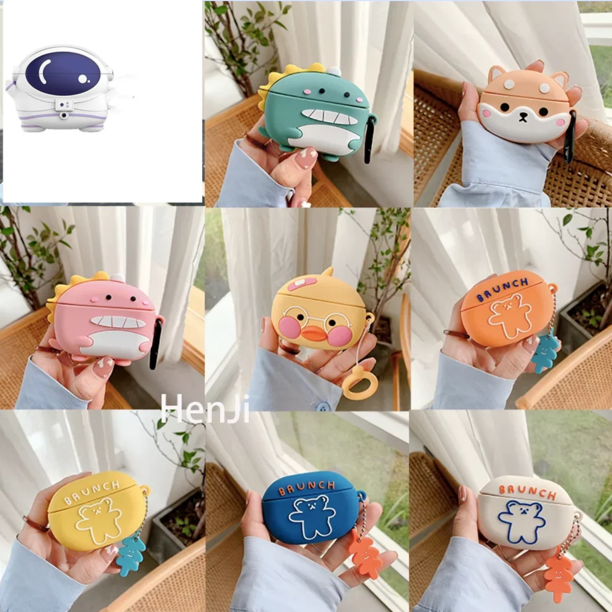 Custodia Per Auricolari In Silicone Simpatico Cartone Animato Per Beats Studio Buds/Beats Studio Buds + Cover Protettiva Antiurto Bluetooth Wireless