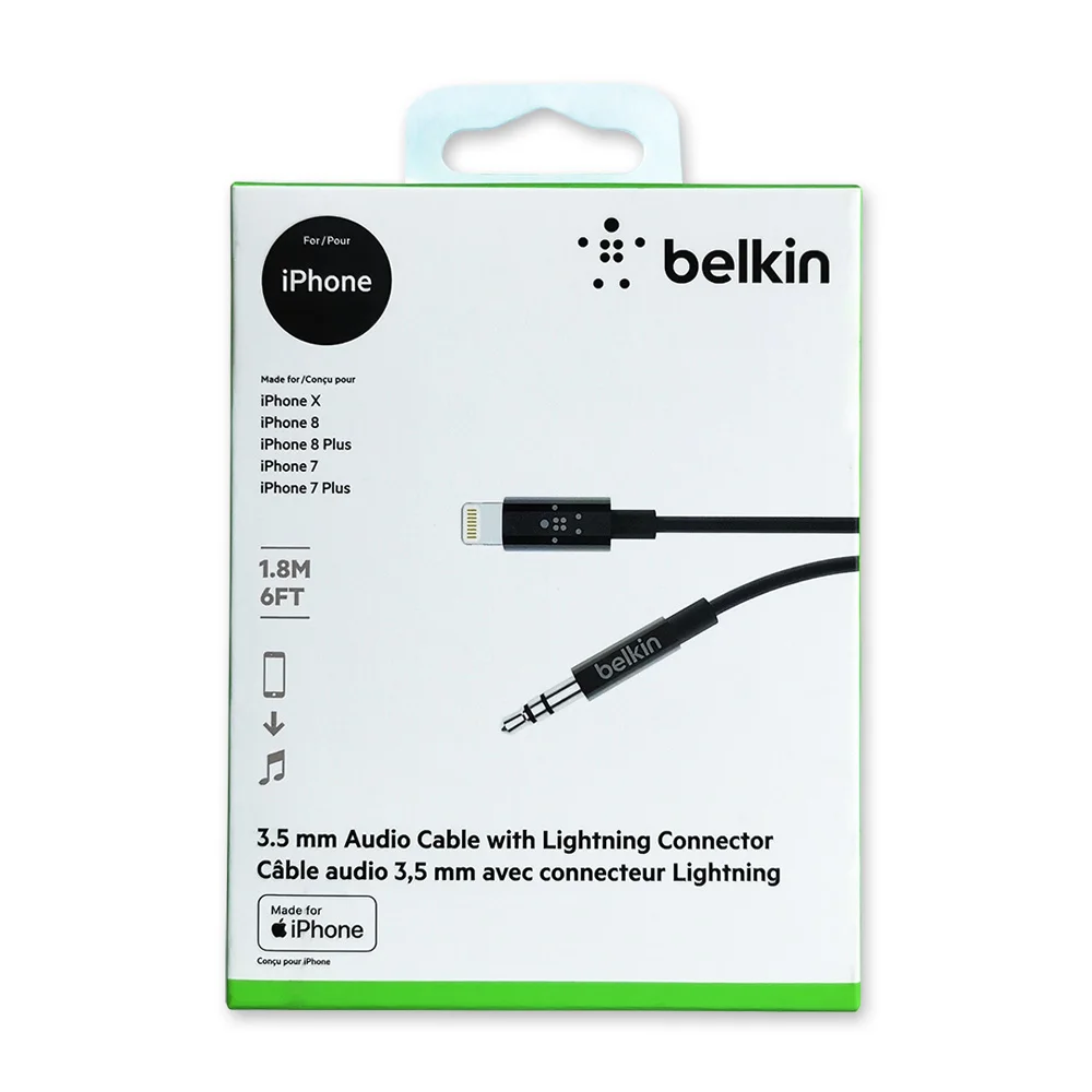Original Belkin 3.5mm Audio Cable 1.8m 
