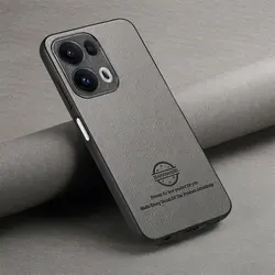 Luxurious Leather Wireless Charging Back Case - Premium Cover for Reno 15 Pro (GRAY)