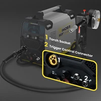 SSIMDER Spool Gun 16ft 200 Amp Aluminum Welding Spool Gun Supports 2 LBS flux cored wire Euro Connection Fits SD-4050 Pro, MIG-2 2